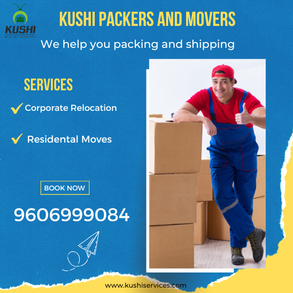 Trusted Packers and Movers in Bangalore by Kushi Hygiene Services