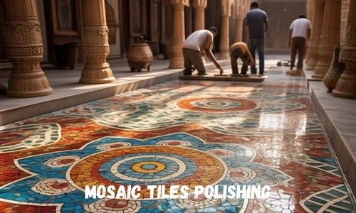 Marble polishing services 7 mosaic tilesPolishing