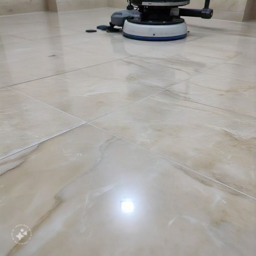 Indian marble polishing